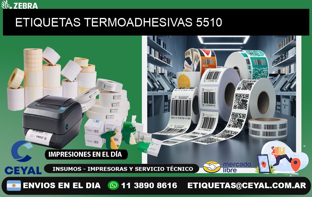 ETIQUETAS TERMOADHESIVAS 5510