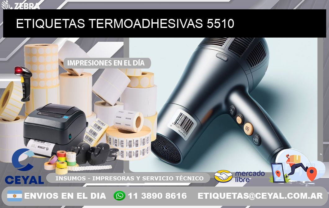 ETIQUETAS TERMOADHESIVAS 5510