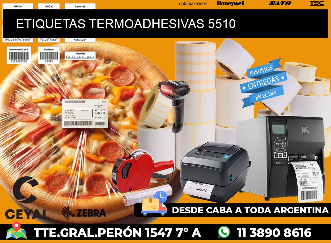 ETIQUETAS TERMOADHESIVAS 5510