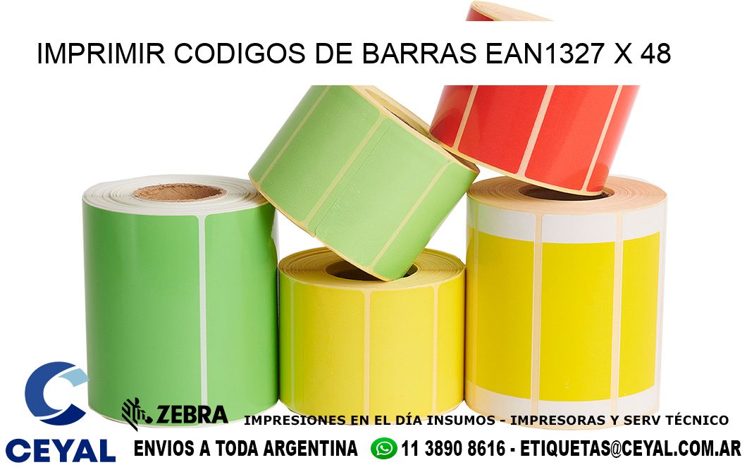 IMPRIMIR CODIGOS DE BARRAS EAN1327 x 48