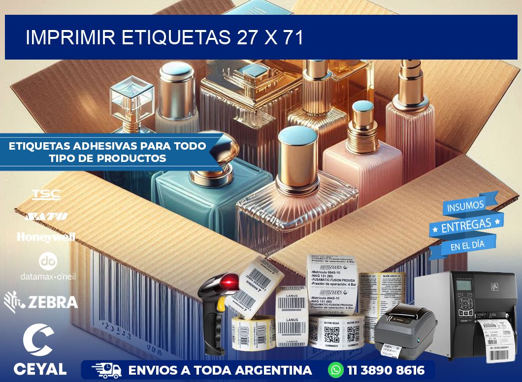 IMPRIMIR ETIQUETAS 27 x 71