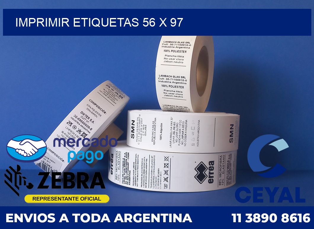 IMPRIMIR ETIQUETAS 56 x 97