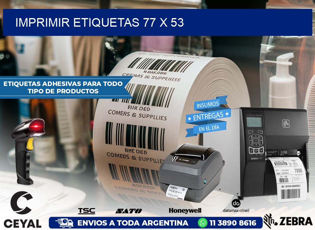 IMPRIMIR ETIQUETAS 77 x 53