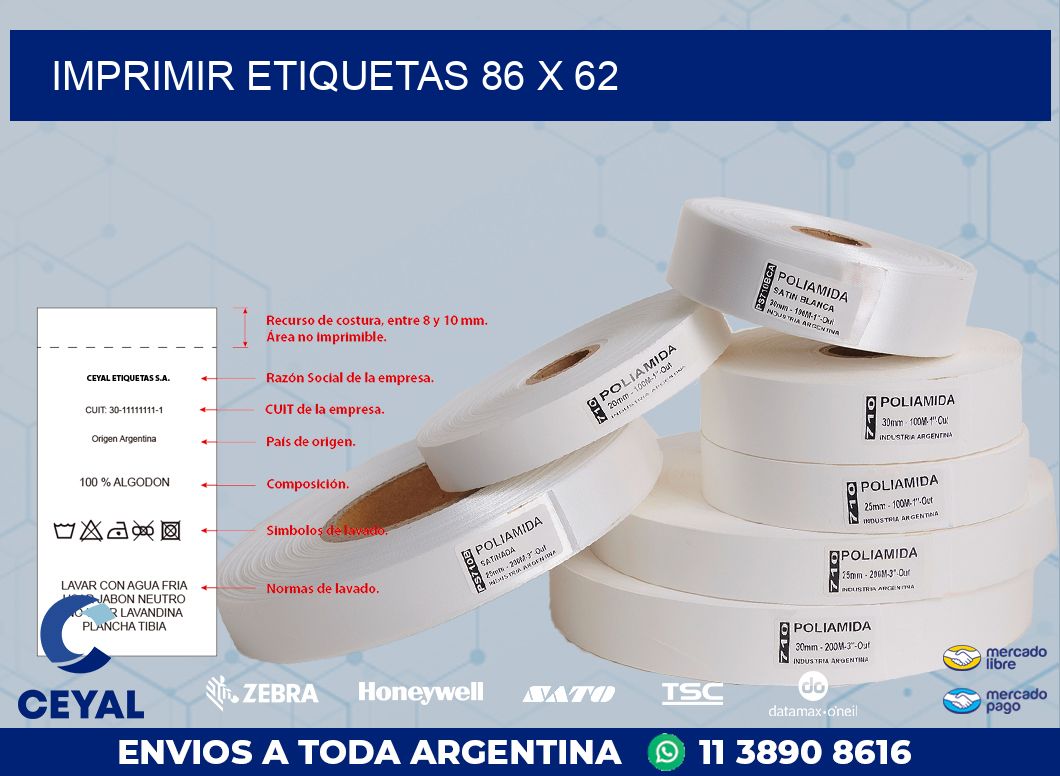 IMPRIMIR ETIQUETAS 86 x 62