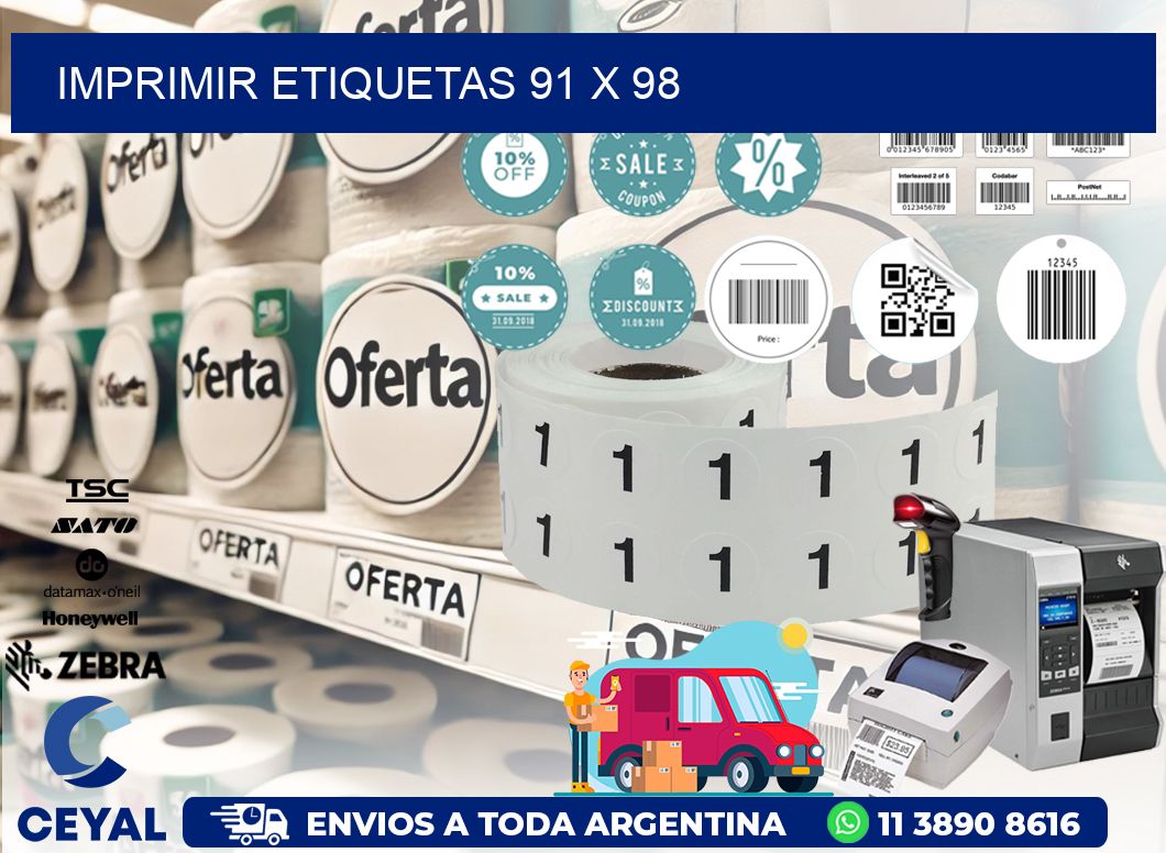 IMPRIMIR ETIQUETAS 91 x 98