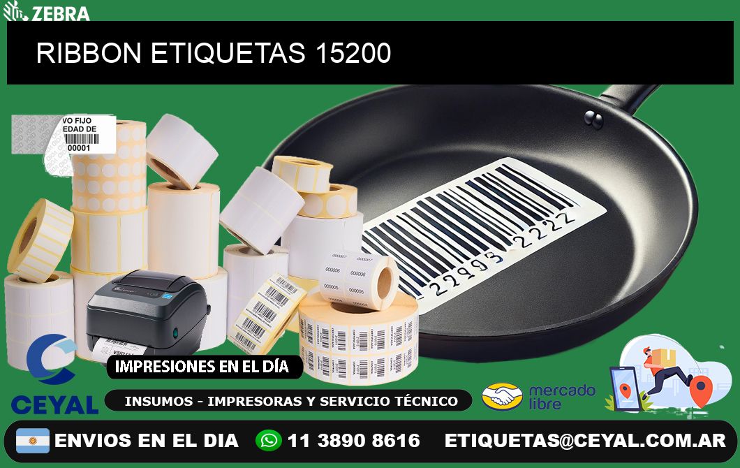 RIBBON ETIQUETAS 15200