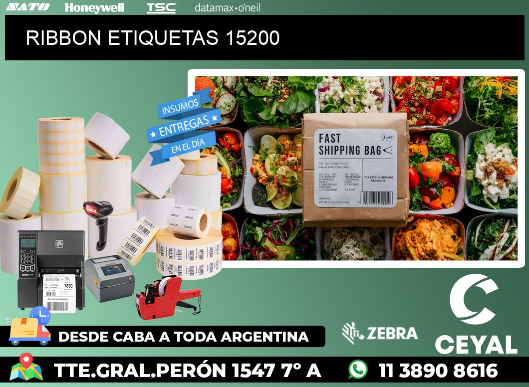 RIBBON ETIQUETAS 15200