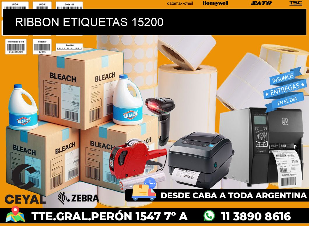 RIBBON ETIQUETAS 15200