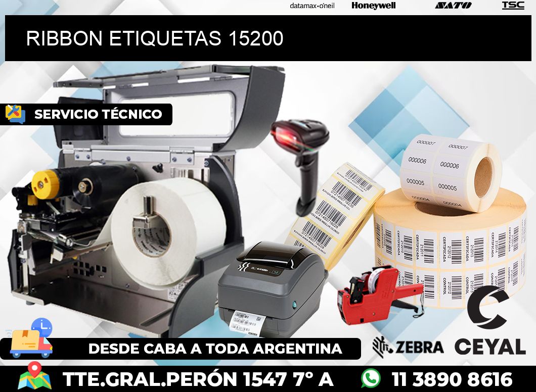 RIBBON ETIQUETAS 15200