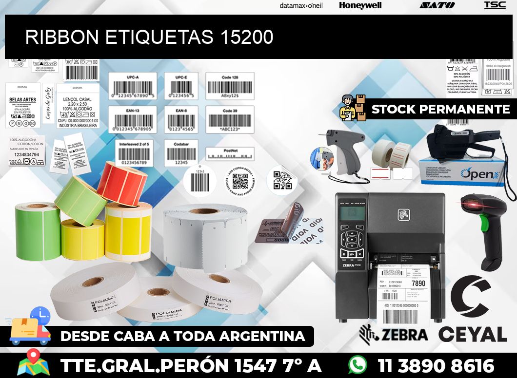 RIBBON ETIQUETAS 15200