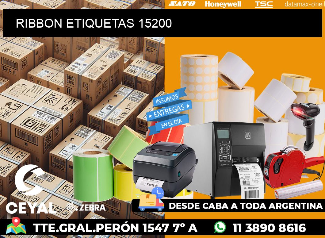 RIBBON ETIQUETAS 15200