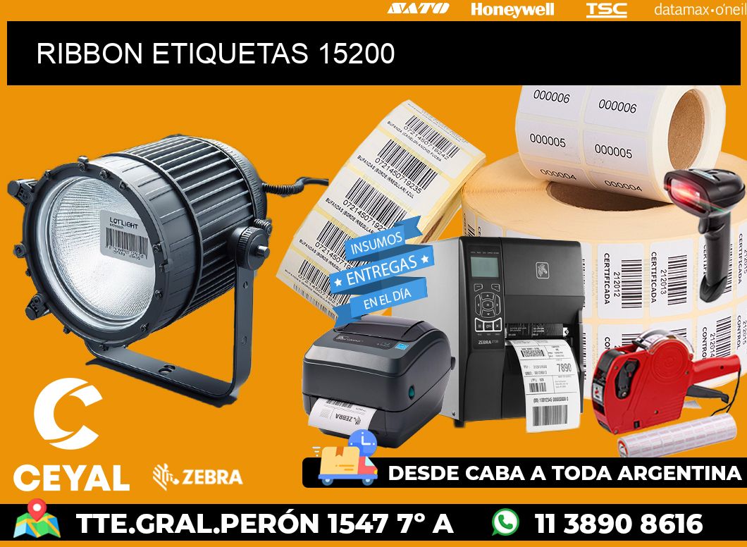 RIBBON ETIQUETAS 15200