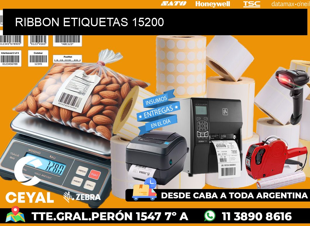 RIBBON ETIQUETAS 15200