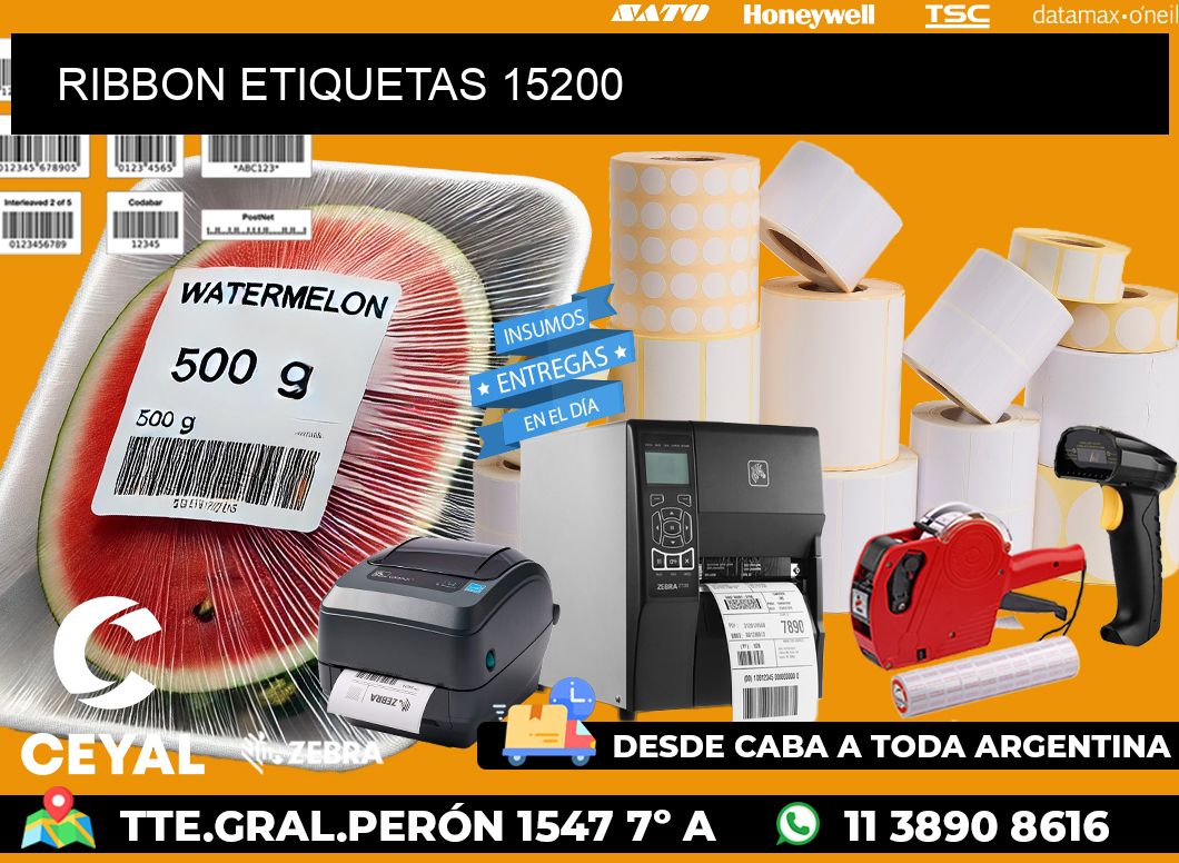 RIBBON ETIQUETAS 15200