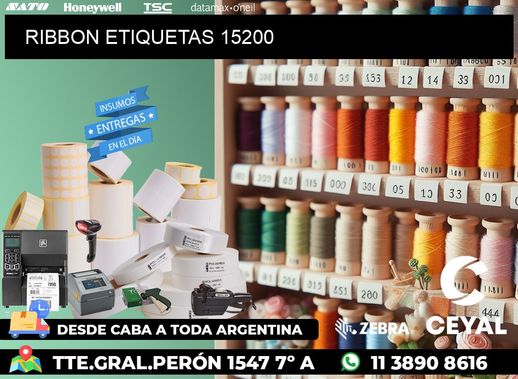 RIBBON ETIQUETAS 15200