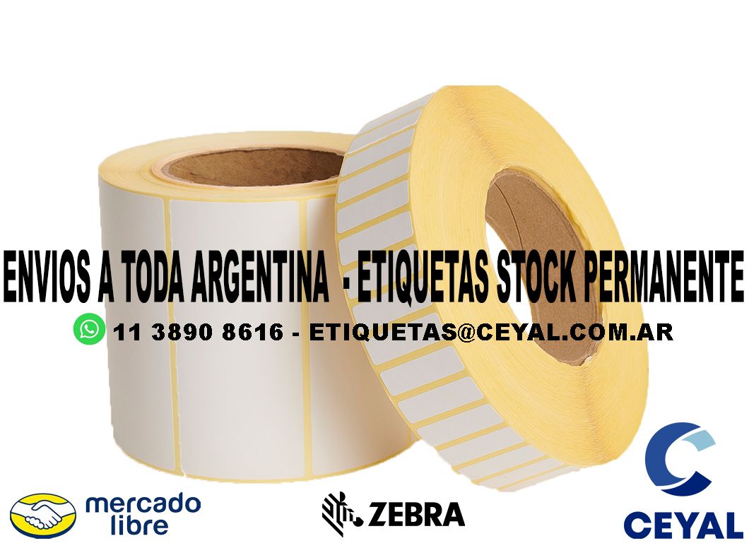 10 PACK DE ETIQUETAS 37 x 70 X 1300 UNIDADES