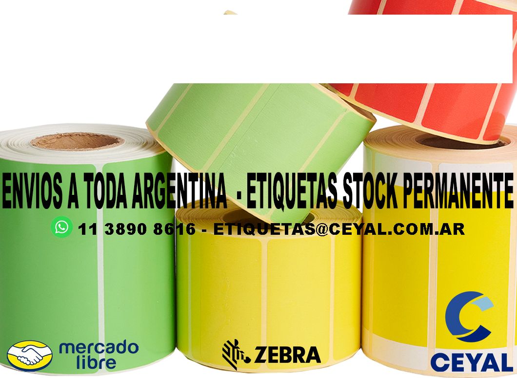 75 ETIQUETAS DE PAPEL TERMICO 35 x 95 x200 UNIDADES