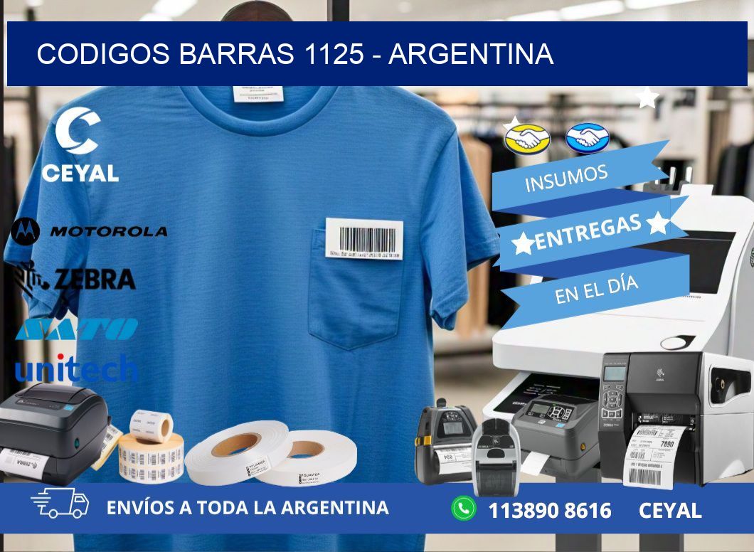 CODIGOS BARRAS 1125 – ARGENTINA