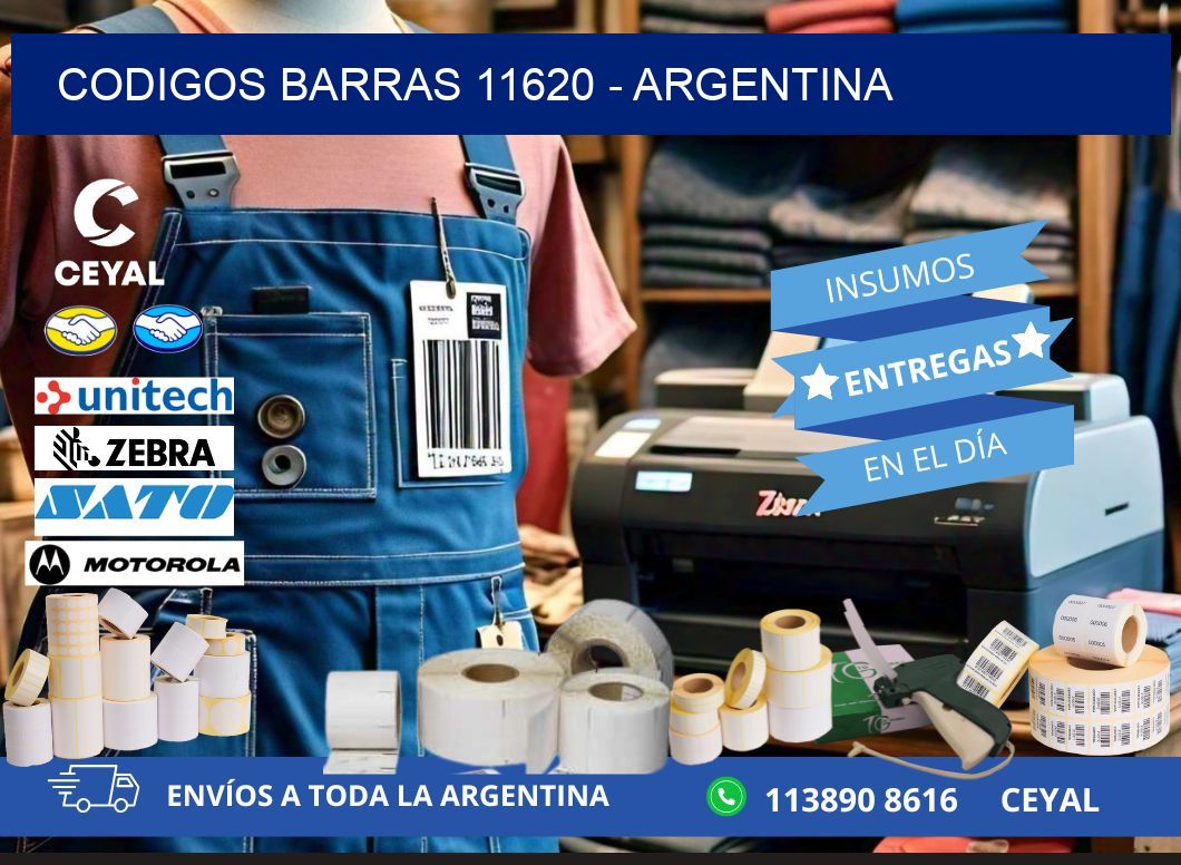 CODIGOS BARRAS 11620 - ARGENTINA