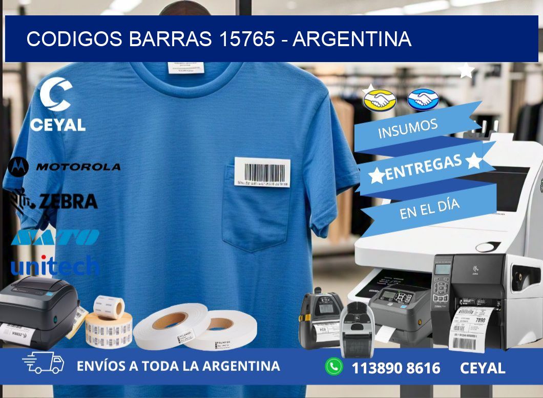 CODIGOS BARRAS 15765 - ARGENTINA