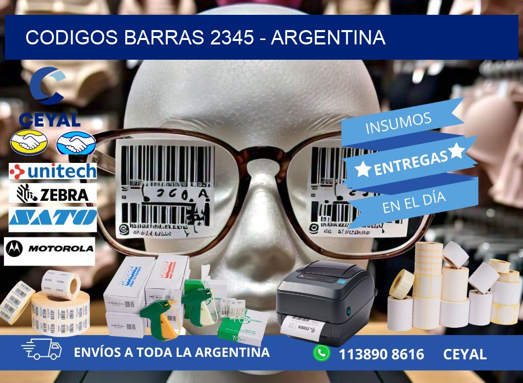 CODIGOS BARRAS 2345 - ARGENTINA