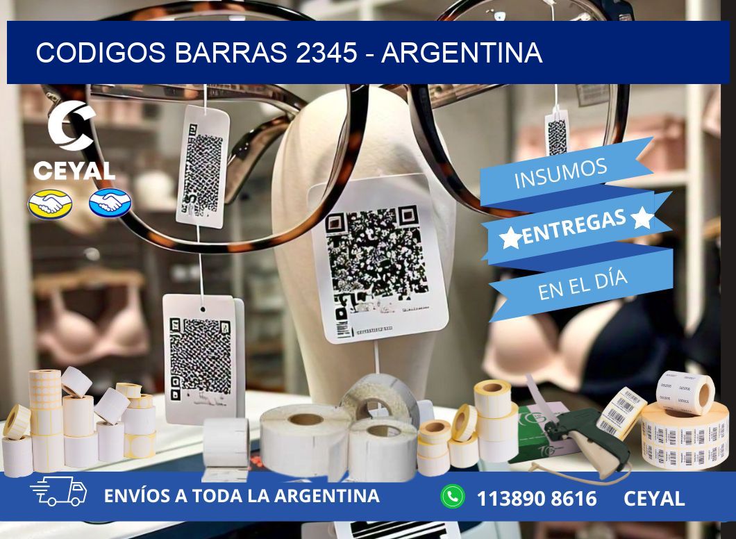 CODIGOS BARRAS 2345 - ARGENTINA