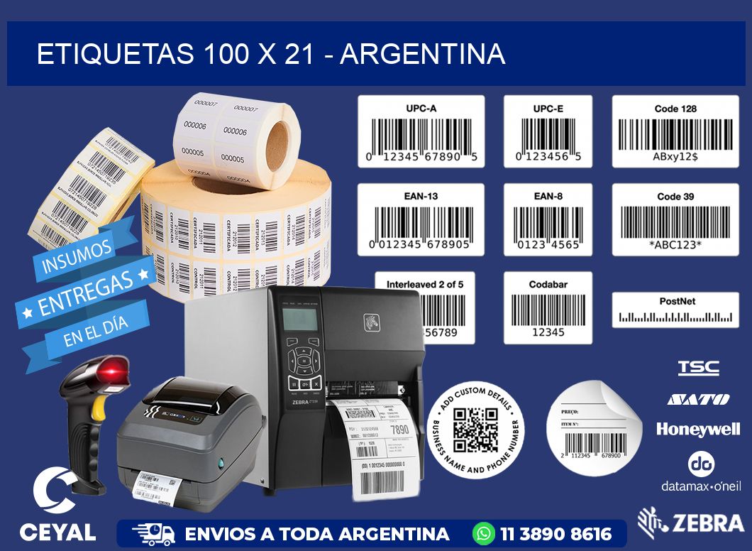 ETIQUETAS 100 x 21 - ARGENTINA