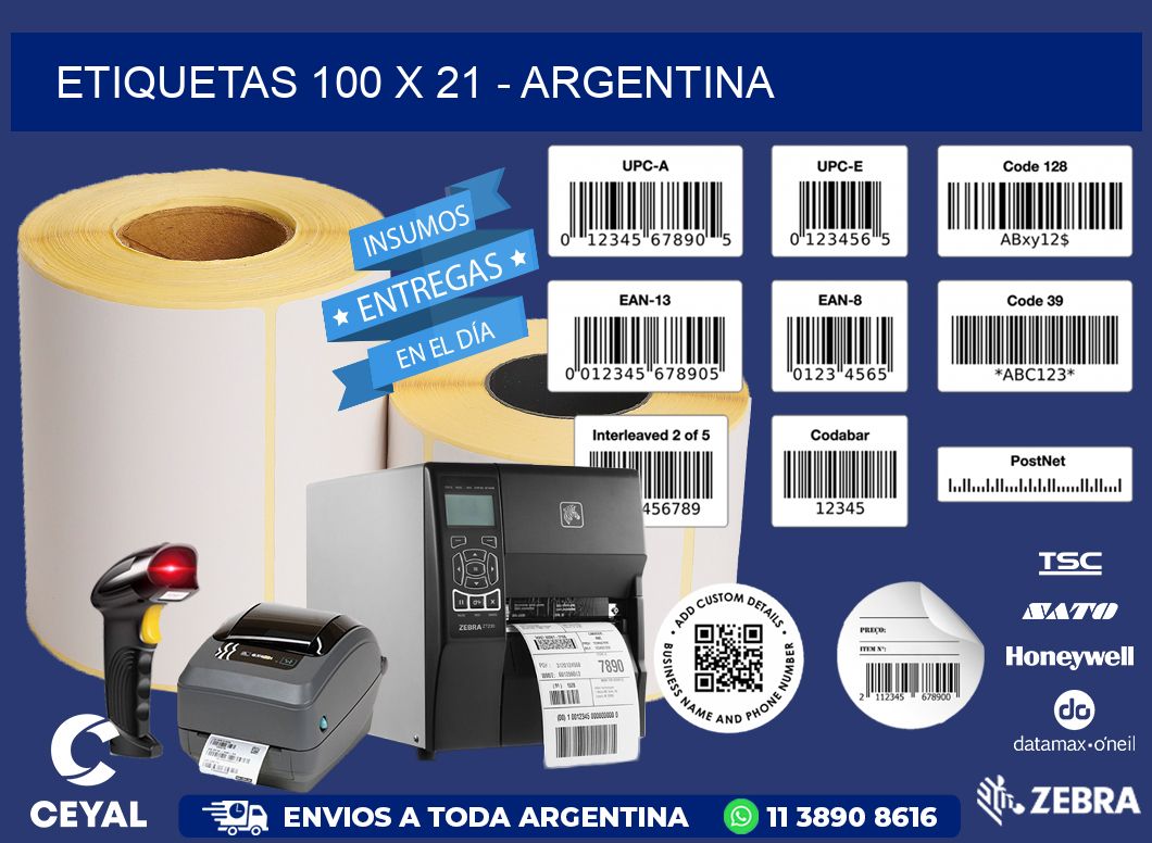 ETIQUETAS 100 x 21 - ARGENTINA