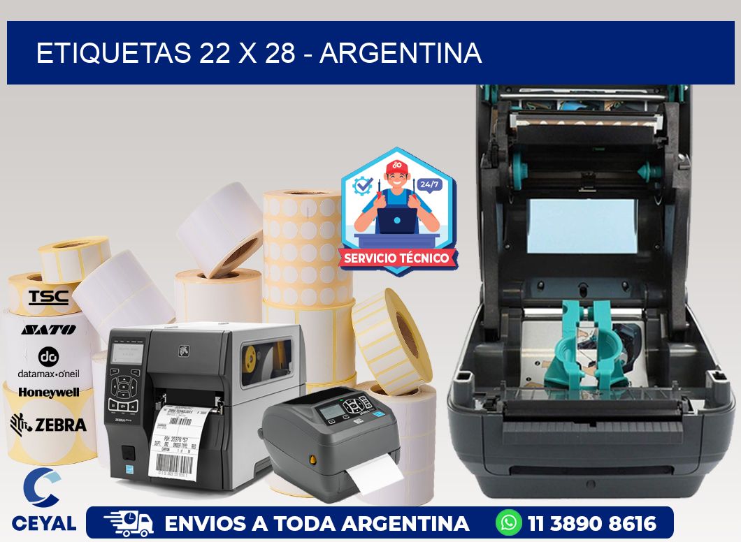 ETIQUETAS 22 x 28 - ARGENTINA