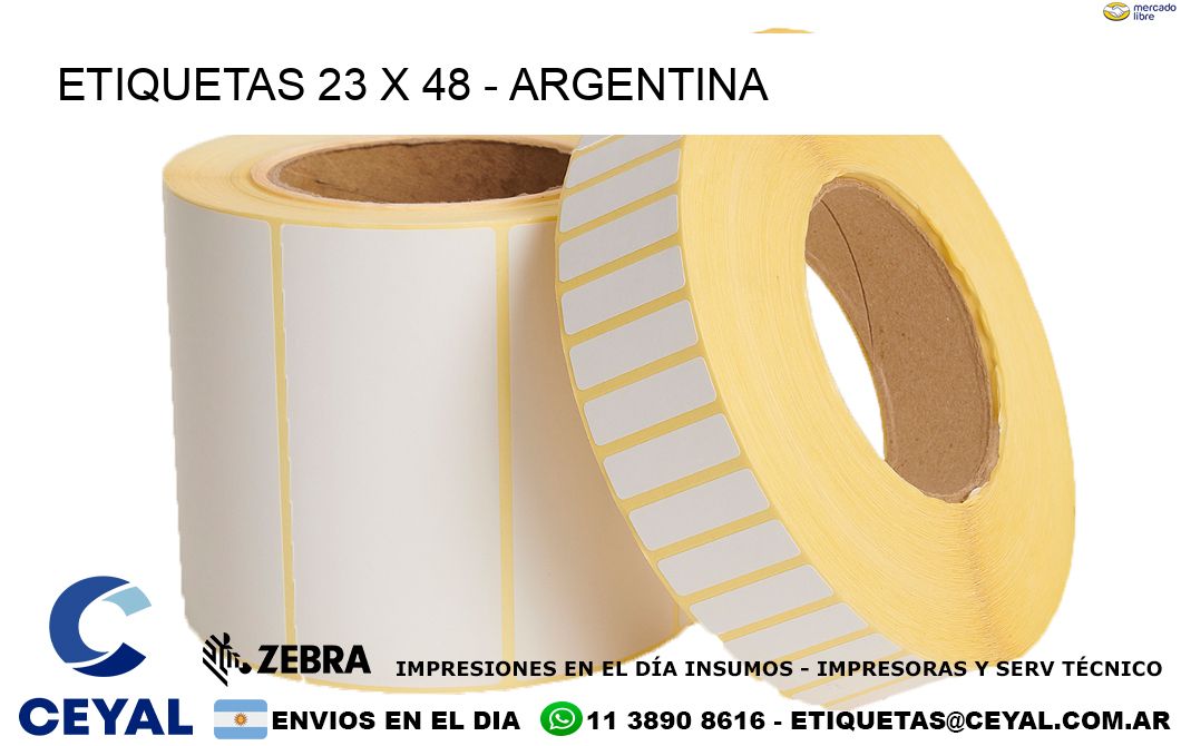 ETIQUETAS 23 x 48 - ARGENTINA