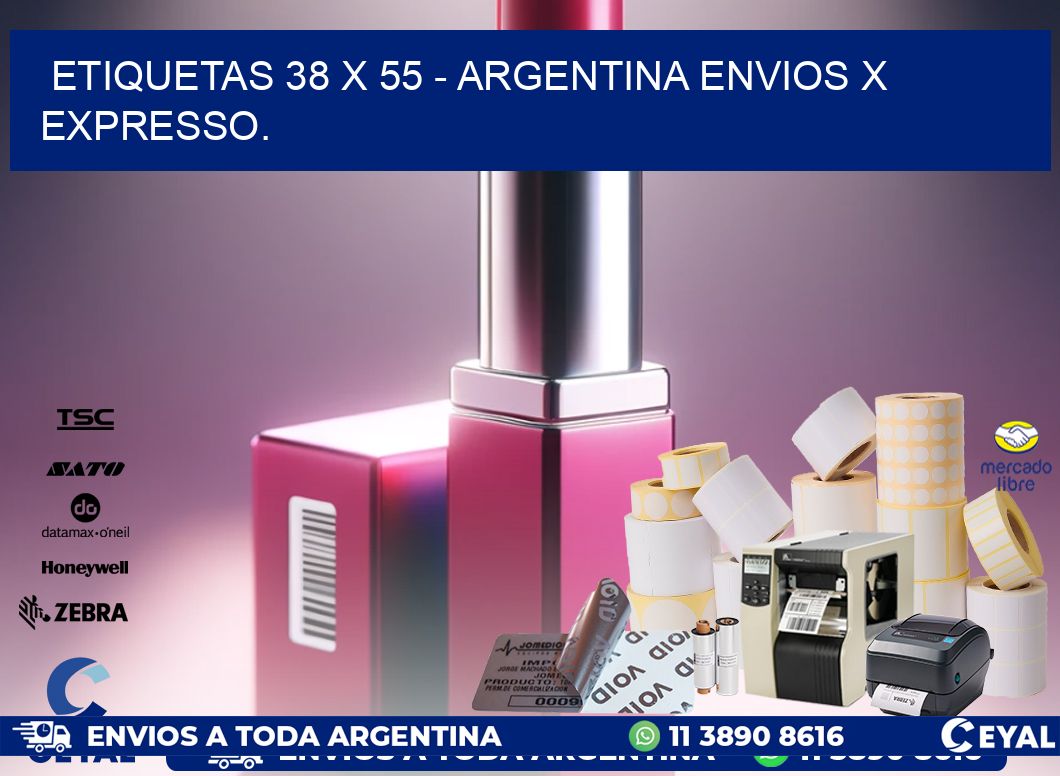 ETIQUETAS 38 x 55 – ARGENTINA ENVIOS X EXPRESSO.