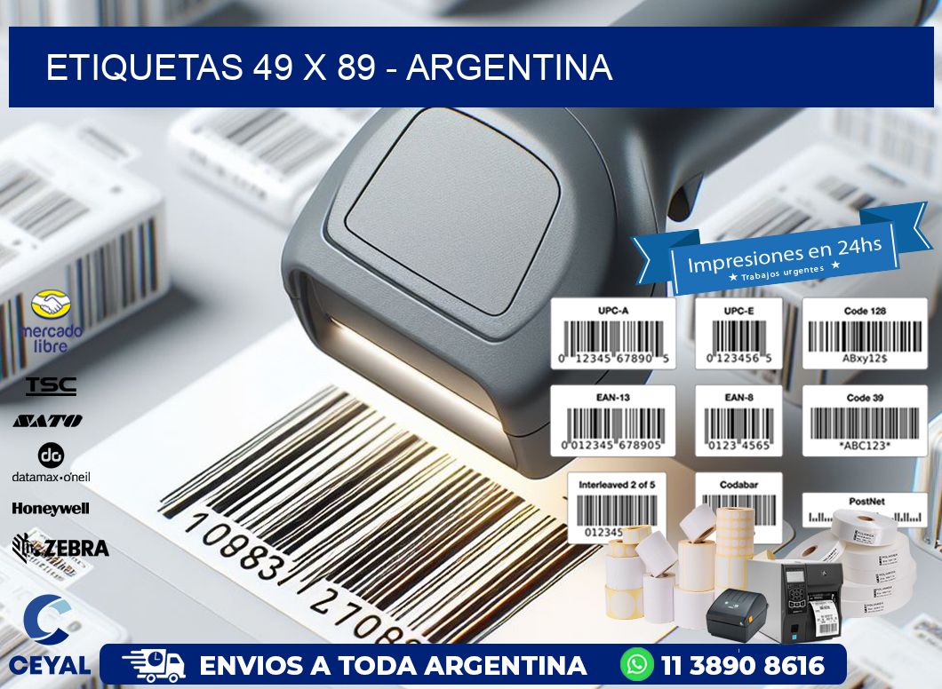 ETIQUETAS 49 x 89 - ARGENTINA