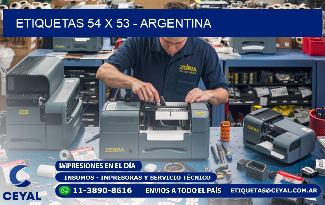 ETIQUETAS 54 x 53 - ARGENTINA