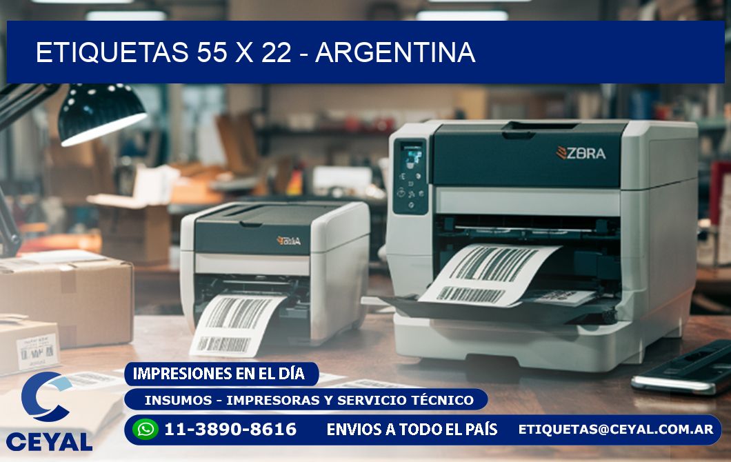 ETIQUETAS 55 x 22 - ARGENTINA