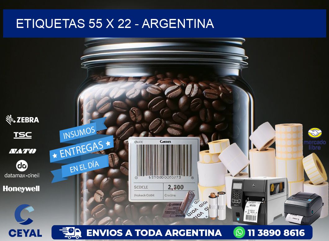 ETIQUETAS 55 x 22 - ARGENTINA