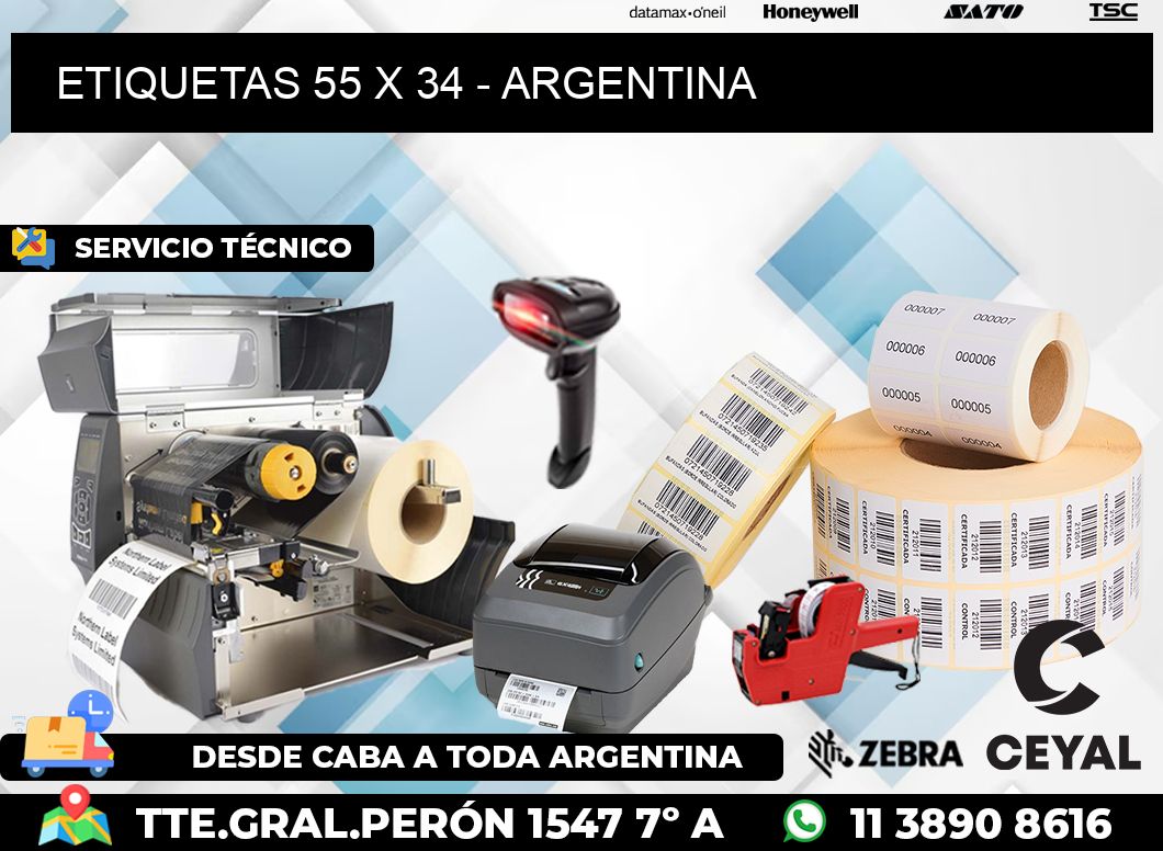 ETIQUETAS 55 x 34 - ARGENTINA