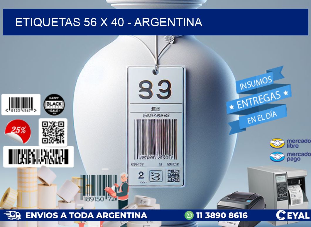 ETIQUETAS 56 x 40 - ARGENTINA