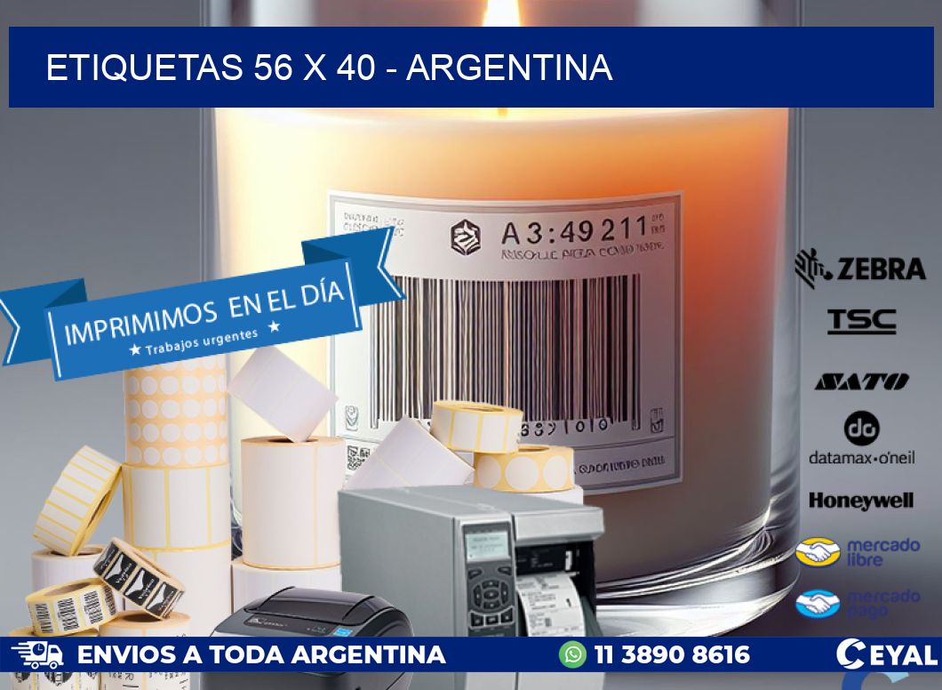 ETIQUETAS 56 x 40 - ARGENTINA