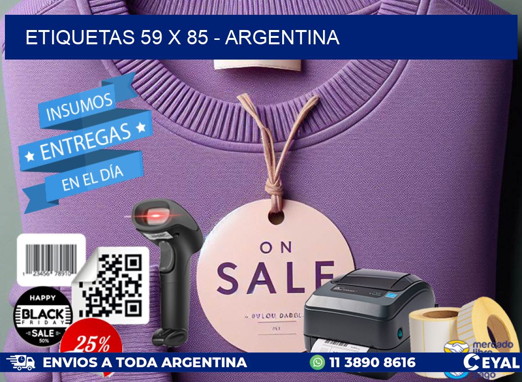 ETIQUETAS 59 x 85 - ARGENTINA