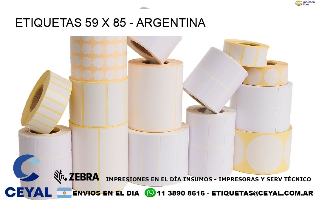 ETIQUETAS 59 x 85 - ARGENTINA