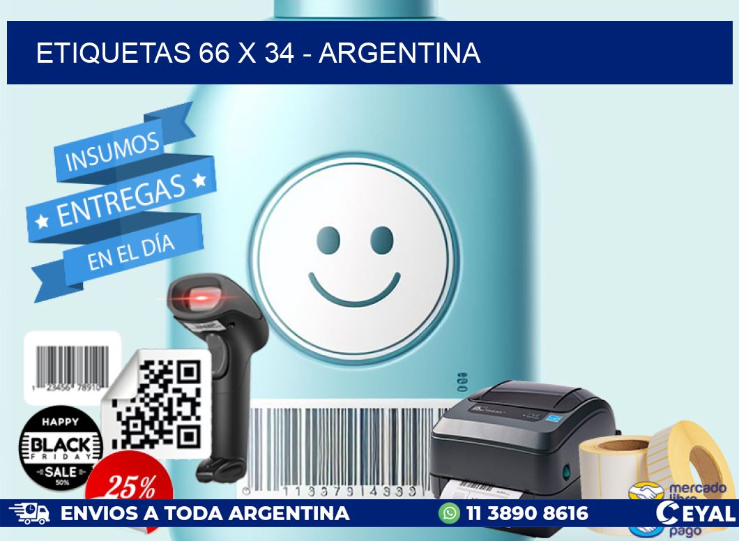 ETIQUETAS 66 x 34 - ARGENTINA