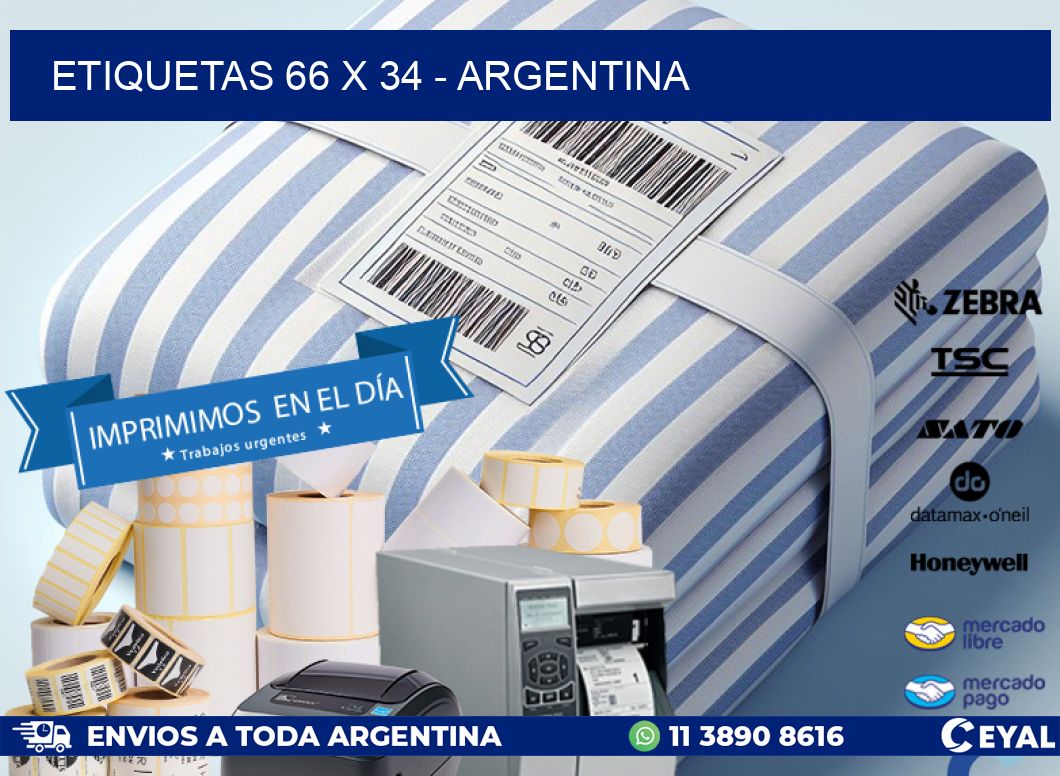 ETIQUETAS 66 x 34 - ARGENTINA