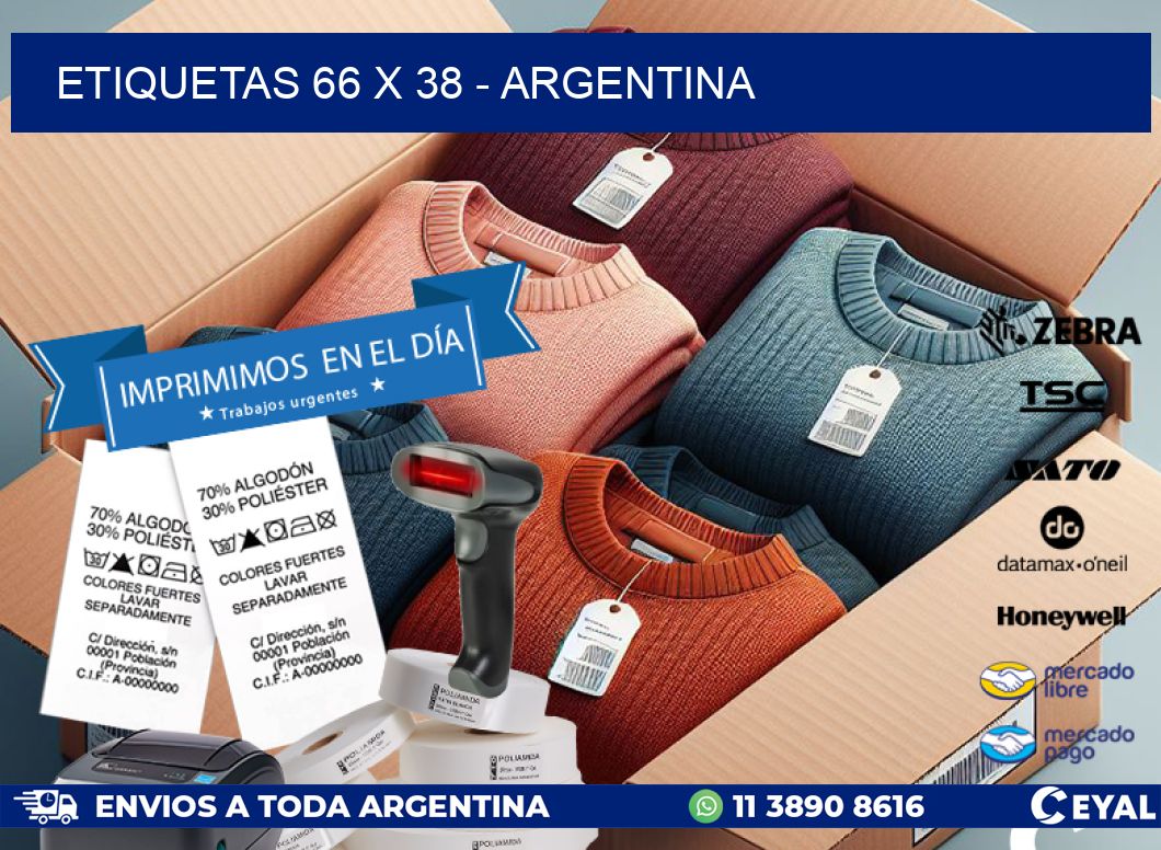 ETIQUETAS 66 x 38 - ARGENTINA