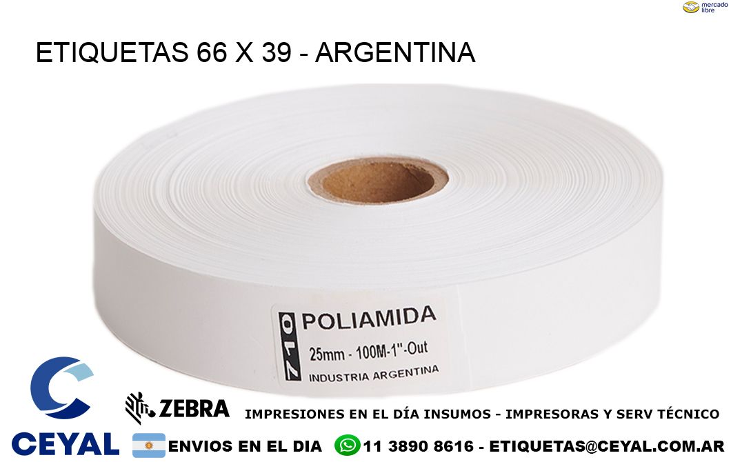 ETIQUETAS 66 x 39 - ARGENTINA