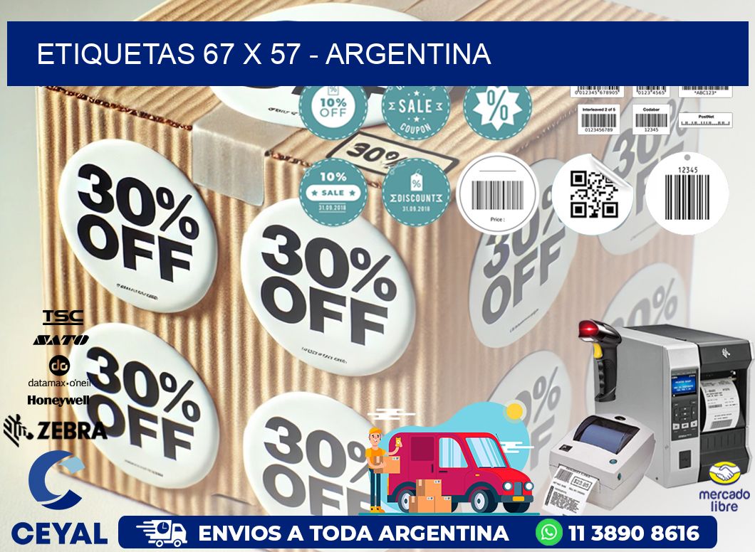 ETIQUETAS 67 x 57 - ARGENTINA