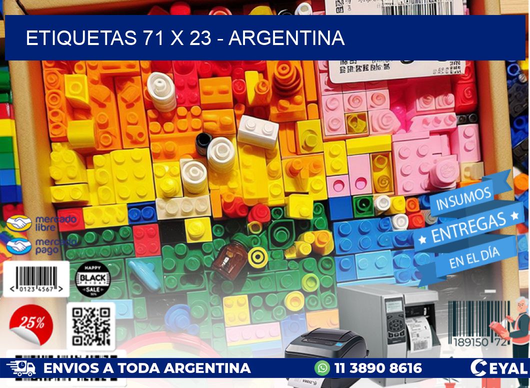 ETIQUETAS 71 x 23 - ARGENTINA