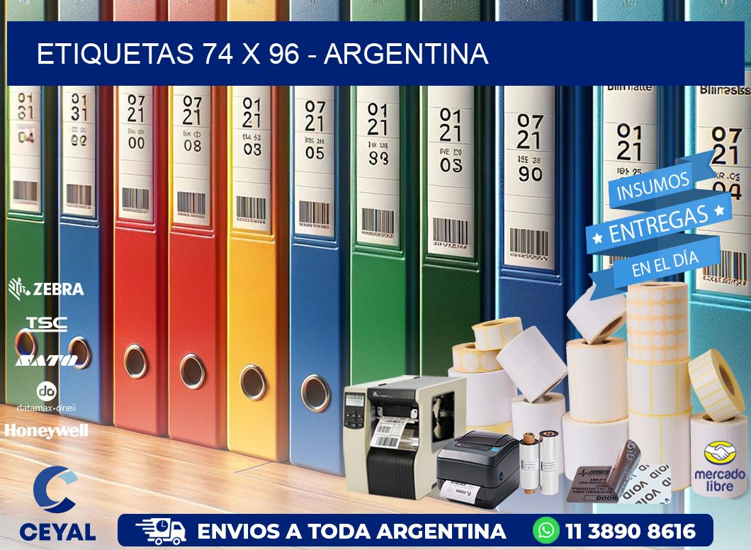 ETIQUETAS 74 x 96 - ARGENTINA