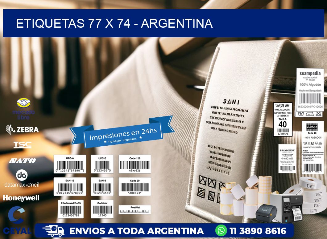 ETIQUETAS 77 x 74 - ARGENTINA