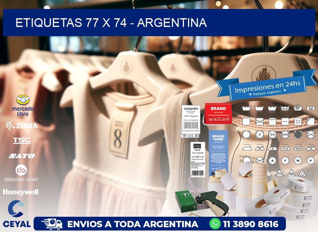 ETIQUETAS 77 x 74 - ARGENTINA