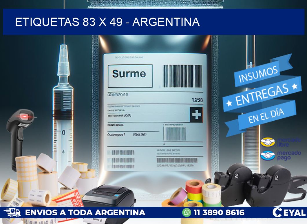 ETIQUETAS 83 x 49 - ARGENTINA